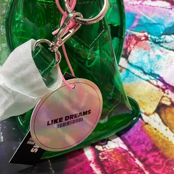 Like Dreams - Clear Chain Barrel Handbag - Picture 2 of 6